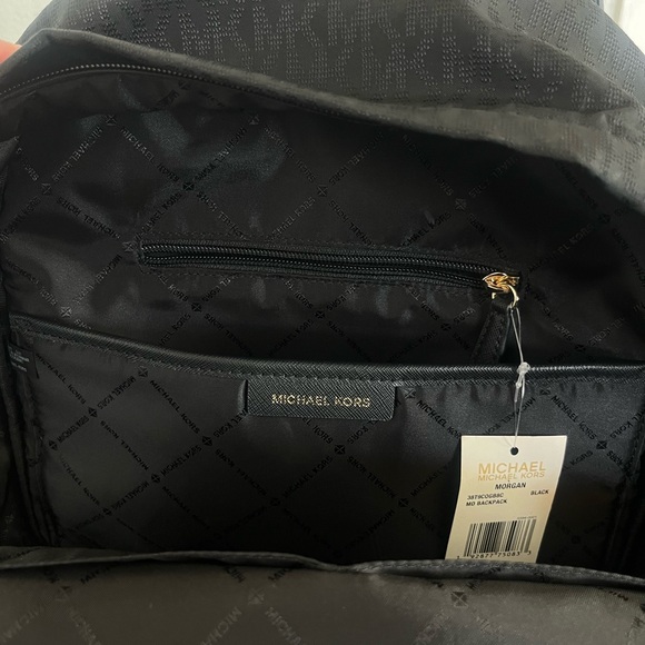Michael Kors Beautiful Black Backpack - Picture 9 of 11